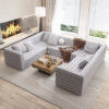 U-Shaped Sofa Deep Steam Clean