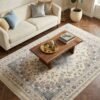 Cream Medallion Rug – Classic star medallion, all-over floral